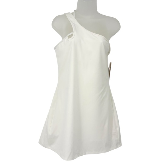 Spiritual Gangster Kaci Asymmetric Straps Active Dress White Size Large NWT - Picture 8 of 12